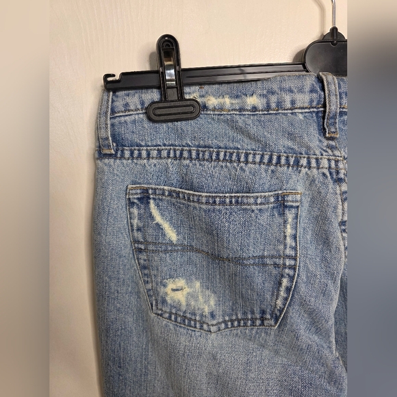 *2 For $30* Z. Cavaricci Blue Straight Leg Vintage Jeans w/ Embroidered Accents - Picture 3 of 14